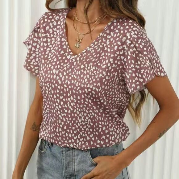 NWT size large women's Sepia patterned top - Picture 1 of 3